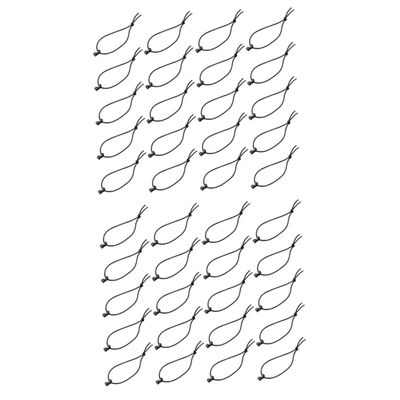 BESPORTBLE 40pcs Strap Clips Elastic Rope Buckle Duty Belt Belt Keepers Accessory Kit Coil Clamp Fixed Clamp Outdoor Ribbon Clip Easy to Use
