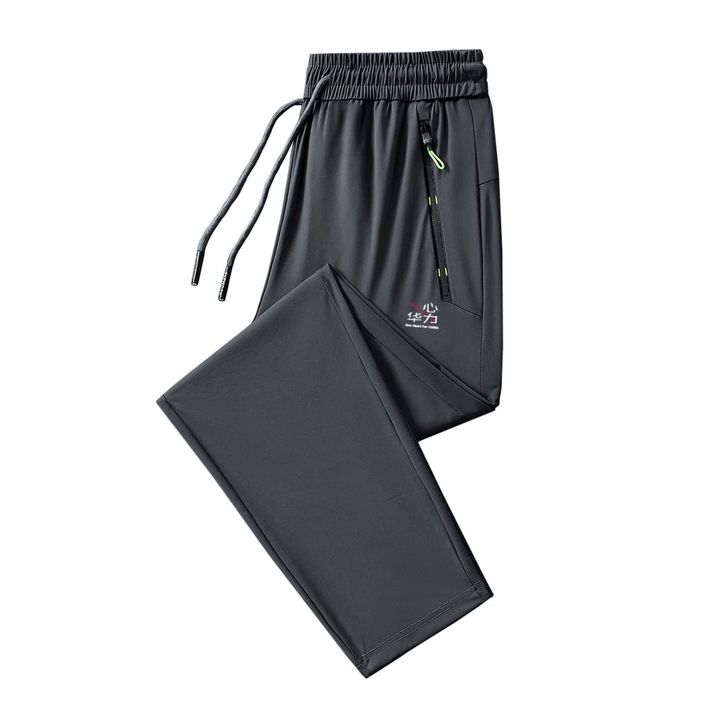 Men's Casual Pants for Obese Lightweight Joggers Quick Dry Cargo Track Running Workout Athletic Travel Golf Pants (as1, Alpha, l, Regular, Regular, Grey-1)