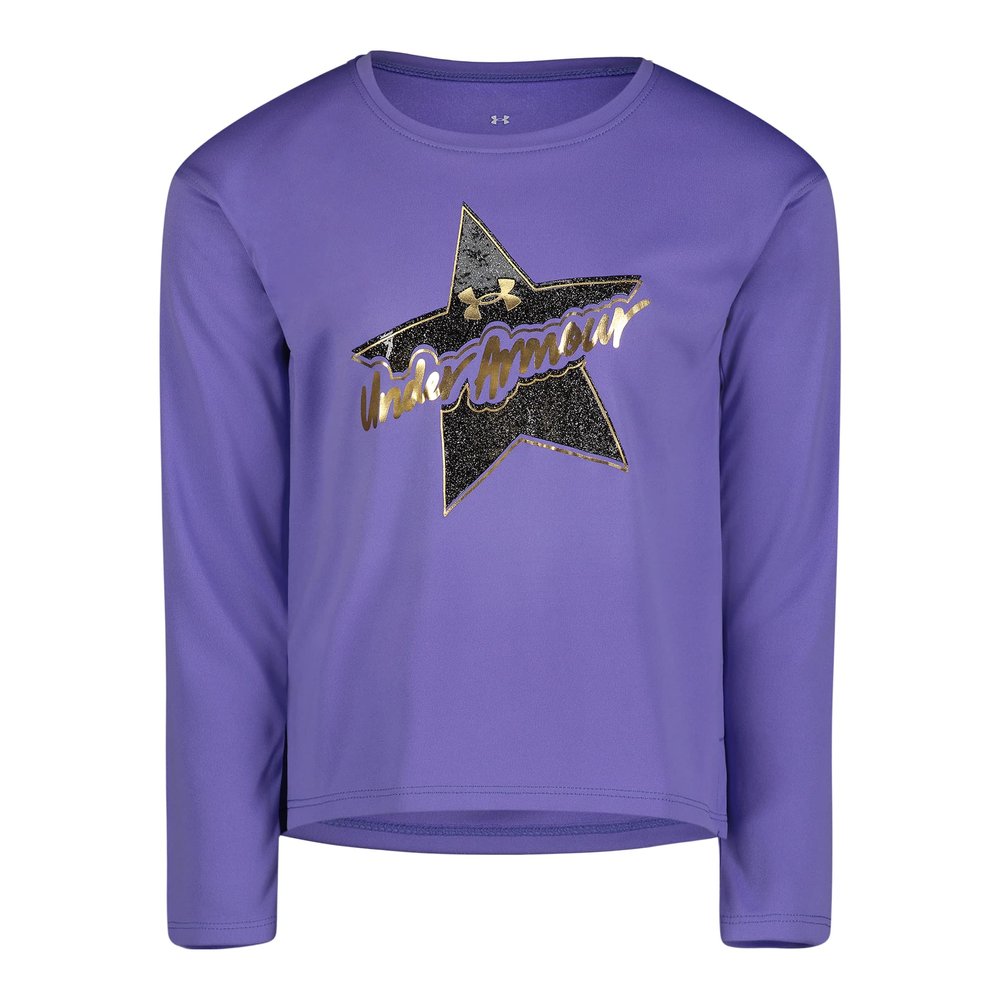 Under Armour UASPOTTED Halftone Big Logo SS, Mod Gray Leopard, 2T