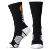 ChalkTalkSPORTS Basketball Performance Crew Socks - Just Ball - Basketball Mid-Calf Socks - Youth view 3