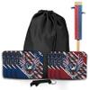 Beerpongtoss Pro Cornhole Bags Sets of 8 Regulation Professional for Tournament, Pro Approved Slick n Stick Corn Hole Beans Bags for Cornhole Games (Blue/Red Flying Eagle) view 1