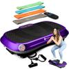 Lifepro Waver Vibration Plate Exercise Machine High-Intensity Vibration Plate for Lymphatic Drainage Full-Body Workout Vibrating Platform with Loop Bands Fitness Equipment for Strength & Toning