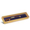 PENNZONI Gun Display Case - Lockable Gun Cabinets for Rifles & Shotguns - Sword Wall Mount, Gun Wall Mount Display Case w/ Acrylic Door | Golden Oak, Blue Felt view 1