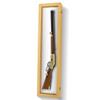 PENNZONI Gun Display Case - Lockable Gun Cabinets for Rifles & Shotguns - Sword Wall Mount, Gun Wall Mount Display Case w/ Acrylic Door | Golden Oak, White Felt view 1