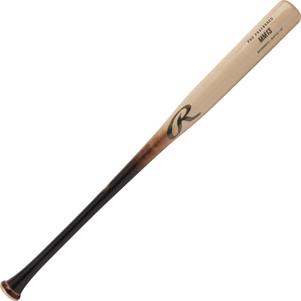 Rawlings | PRO PREFERRED Wood Baseball Bat | Manny Machado - MM13 Gameday Profile | Maple - 34"
