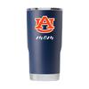 Gametime Sidekicks Auburn 20oz Navy Tumbler - Officially Licensed, 18/8 Stainless Steel, Double-walled, Vacuum-insulated, UV LED Printed Logos, Sweatless, Stays Hot/Cold - "Mom" view 1