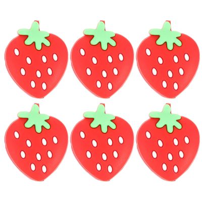 Garneck 12 pcs Tennis Racket Shock Absorber Vibration dampener for Sports Decorative Tennis dampener Rubber Tennis dampener Soft Silicon Racket dampener Tennis String Strawberry