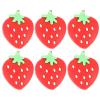 Garneck 12 pcs Tennis Racket Shock Absorber Vibration dampener for Sports Decorative Tennis dampener Rubber Tennis dampener Soft Silicon Racket dampener Tennis String Strawberry view 1