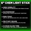 PartySticks Green Glow Sticks Emergency Chem Lights (6", 25 Pack) Military Grade 12 Hour Bulk Tactical Light Sticks for Survival Gear, Camping, Power Outages view 2
