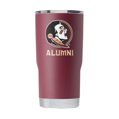 Gametime Sidekicks Florida State 20oz Maroon Tumbler - Officially Licensed, 18/8 Stainless Steel, Double-walled, Vacuum-insulated, UV LED Printed Logos, Sweatless, Stays Hot/Cold - "Alumni"