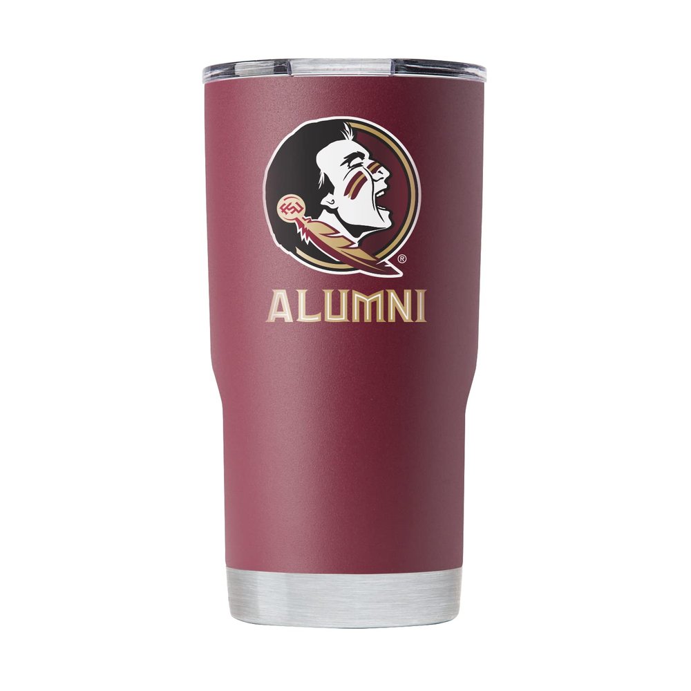 Gametime Sidekicks Florida State 20oz Maroon Tumbler - Officially Licensed, 18/8 Stainless Steel, Double-walled, Vacuum-insulated, UV LED Printed Logos, Sweatless, Stays Hot/Cold - "Alumni"
