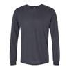 Bella Canvas Mens Triblend Long Sleeve Tee, 2XL, Solid Dark Grey Triblend view 1
