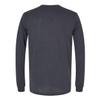 Bella Canvas Mens Triblend Long Sleeve Tee, 2XL, Solid Dark Grey Triblend view 2