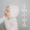 KLUSHA Bamboo and Cotton Double Sided Baby Beanie for Newborns Hospital Hat Reversible Breathable All Seasons Bonnet view 3