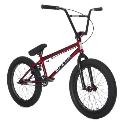 Elite BMX 18", 20" & 26" Model Freestyle Bike - 3 Piece Crank (20", Red Carnage)