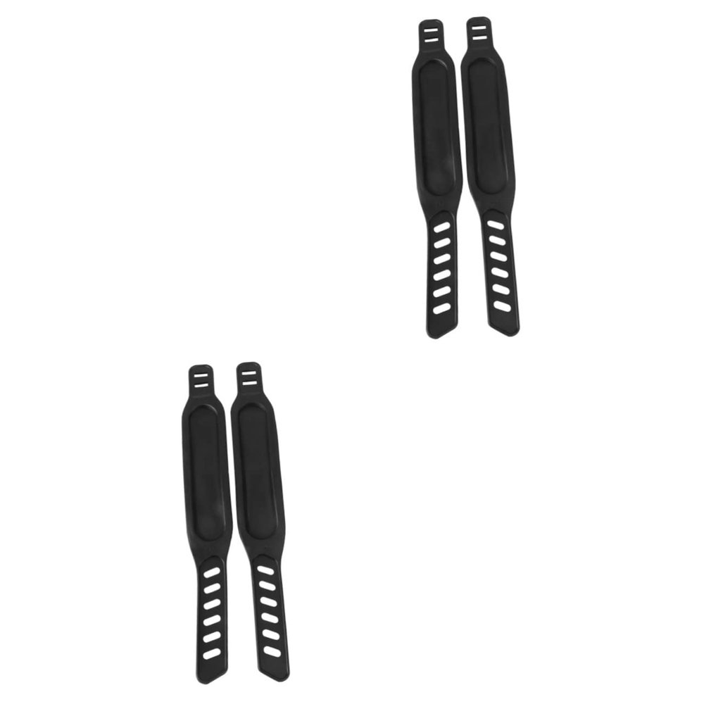 INOOMP 4pcs Sports Bike Pedal Straps for Exercise Stationary Foot Straps for Enhanced Comfort and Stability for Gym Workouts
