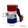 Bomba de agua de diafragma autocebante 1100GPH 12V Electric Submersible Bilge Sump Water Pump with Switch for Boat Automatic Control Switch Houseboat Combination Set view 2