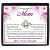 925 Sterling Silver Necklace for Mom, from Daughter for Mother's Day, Birthday Present, Sentimental Women's Rose Gold Jewelry Piece view 1
