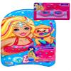 TOY DEALS USA, Bar-B Swimming Playset 2 PCS. Kickboard 17x10 Inch & Swim Goggles, Gift for Girls, Pool Party, Beach Toys, Girls 3+ view 1