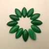 12pcs 15x30mm Marquise Shape Flat Malay Jades Natural Stone Cabochon Beads for Necklace Accessories Earrings No Hole view 2