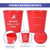 Aivalas Yard Pong Outdoor Games, Giant Yard Games Set with 12 Buckets and Balls for Adults and Family, Toss Game Throwing Games for Beach, Camping, Lawn and Backyard view 3