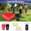 Aivalas Yard Pong Outdoor Games, Giant Yard Games Set with 12 Buckets and Balls for Adults and Family, Toss Game Throwing Games for Beach, Camping, Lawn and Backyard view 4