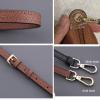 Women Leather Bag Strap Adjustable Shoulder Strap Mini Dumpling Bag DIY Replacement Purse Strap Handbag Accessories (Color : Gray silver hook, Size : 95-115cm) view 4
