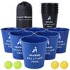 Aivalas Yard Pong Outdoor Games, Giant Yard Games Set with 12 Buckets and Balls for Adults and Family, Toss Game Throwing Games for Beach, Camping, Lawn and Backyard view 1