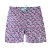 UV SKINZ Girls Board Shorts with UPF 50+ Sun Protection Girls Lined Board Shorts, Girls Swim Shorts, Swimming Bottoms for Girls - Light Pink Waves - 10 view 1