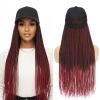 AliRobam Hat Wigs Baseball Cap with Senegalese Twist Braids Hair extensions Hat With Braided Hair attached for Black White woman (24inch, TBug) view 1