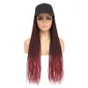 AliRobam Hat Wigs Baseball Cap with Senegalese Twist Braids Hair extensions Hat With Braided Hair attached for Black White woman (24inch, TBug) view 2