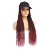 AliRobam Hat Wigs Baseball Cap with Senegalese Twist Braids Hair extensions Hat With Braided Hair attached for Black White woman (24inch, TBug) view 4