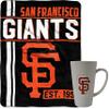 Boelter Brands MLB Warm & Cozy Baseball Bundle includes Latte Coffee Mug and Plush Blanket (San Francisco Giants) view 1