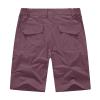 BASUDAM Men's Cargo Hiking Shorts Stretch Quick Dry Lightweight Work Shorts 6 Pockets for Camping Travel Rose Purple 40 view 2
