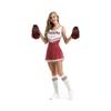Hooshing 12PCS Pom Poms Cheerleading Black and Red Metallic Foil Cheer Pom Poms with Plastic Handles Sports Spirited for Girls Kids Adults view 3