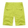 BASUDAM Men's Cargo Hiking Shorts Stretch Quick Dry Lightweight Work Shorts 6 Pockets for Camping Travel Fluorescent Green 38 view 2
