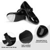 Stelle Tap Shoes for Girls Toddler Boys PU Leather Dance Shoes(Toddler/Little Kid/Big Kid)(Black,3ML) view 3
