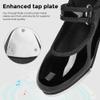 Stelle Tap Shoes for Girls Toddler Boys PU Leather Dance Shoes(Toddler/Little Kid/Big Kid)(Black,3ML) view 4
