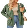 Arach&Cloz Women's 2025 Lightweight Open Front Cardigan Sweaters with Pocket Summer Fashion Button Down Trendy Clothing Green M view 4