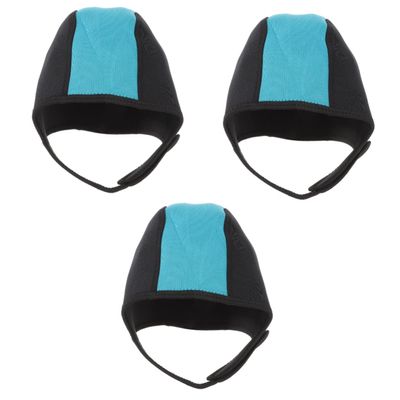 INOOMP 3pcs Neoprene Diving Hood for Adults Full Mask for Surfing Snorkeling Scuba Diving Warm Swim Cap Protects Hair Ears Stylish and Design