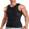 Sohodoo Neoprene Sauna Sweat Vest Men's Shapewear Body Shaper Tummy Control Vest Sauna Sweat Belt Sports Slimming Vest Fitness Abdomen Slimming Waistband (Color : Black, Size : Medium) view 1
