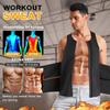 Sohodoo Neoprene Sauna Sweat Vest Men's Shapewear Body Shaper Tummy Control Vest Sauna Sweat Belt Sports Slimming Vest Fitness Abdomen Slimming Waistband (Color : Black, Size : Medium) view 3