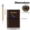Aliennana Golf Notebook Back Pocket Leather Golf Scorecard Book (Dark Brown) view 2
