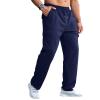 CTU Mens Fashion Baggy Sweatpants Lightweight Workout Cargo Sweatpants Athletic Pants Open Bottom Joggers with Pockets Navyblue view 4