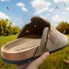 BULLIANT Clogs Slippers Sandals Nurse Work Shoes Men Women,Fleece-Lined Upper+Memory FOAD Cushioned Cork-Footbed(Camel-13 Women/11 Men) view 2