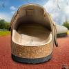 BULLIANT Clogs Slippers Sandals Nurse Work Shoes Men Women,Fleece-Lined Upper+Memory FOAD Cushioned Cork-Footbed(Camel-13 Women/11 Men) view 3