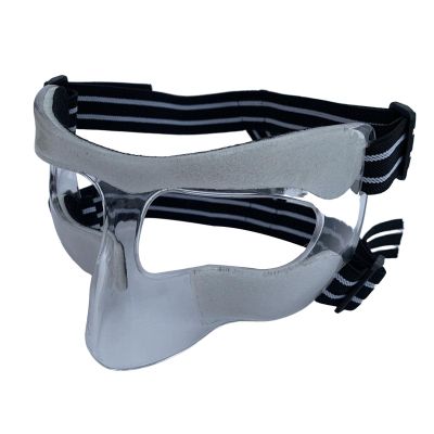 Sport Face Mask Face Guard for Broken Nose Face Nose Guard Basketball Mask for Kids Youth Gym Exercise Boxing Athletic Workout, Black White, 15cmx9cm