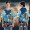 228CLOSET Fire Truck Hawaiian Shirt for Men - Fire Engine Button Down Shirt Men, Mens Hawaiian Shirt Set 27 Size 5XL view 2