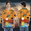 228CLOSET Helicopter Hawaiian Shirt for Men - Camo Chopper Button Down Shirt Men, Mens Hawaiian Shirt Set 27 Size XL view 2
