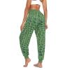 Aflyko Women Dance Pants Green Alligator Skin Boho Trousers Yoga Sweatpants Casual Sportwear Relaxed Fit Workout Harem Athletic Pants, L view 2